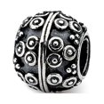 thumbnail image 1 of Artisan Bali Charm .925 Sterling Silver Textured Fancy Reflection Beads, 1 of 3