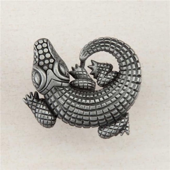 Artisan Collection Alligator Knob, Antique Pewter
