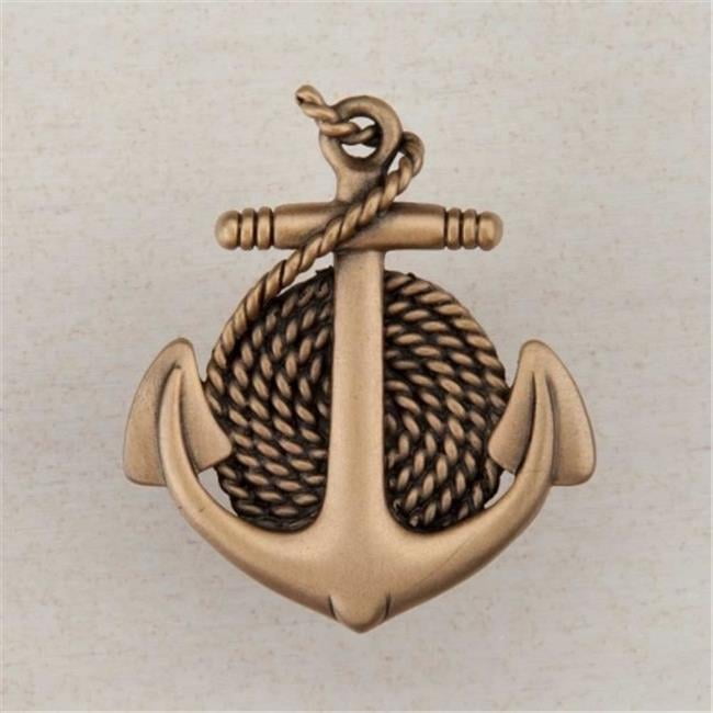 Artisan Collection Anchor & Rope Knob - Museum Gold - Walmart.com
