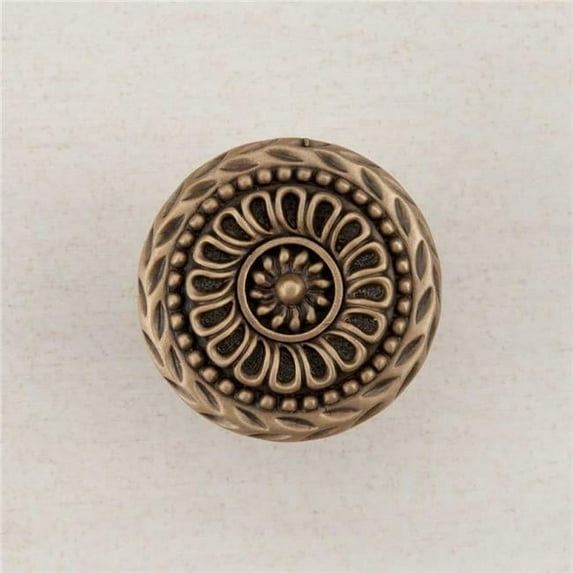 Artisan Collection Lace Circle Knob - Museum Gold