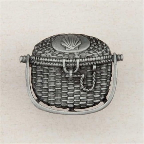 Artisan Collection Nantucket Basket Knob, Antique Pewter