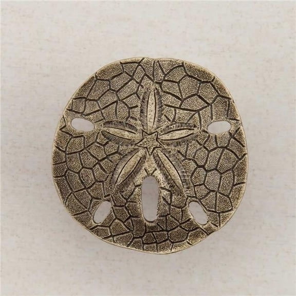 Artisan Collection Sand Dollar Knob - Antique Brass