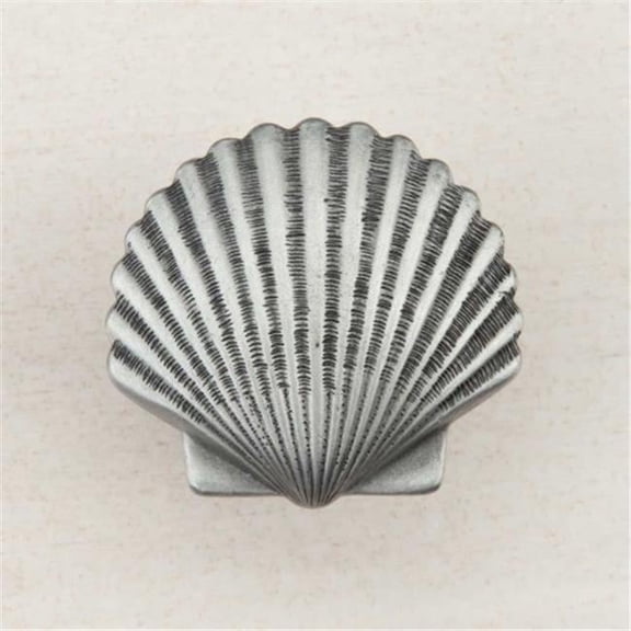 Artisan Collection Small Scallop Knob - Antique Pewter