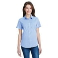 thumbnail image 1 of Artisan Collection by Reprime Ladies' Microcheck Gingham Short-Sleeve Cotton Shirt - RP321, 1 of 3