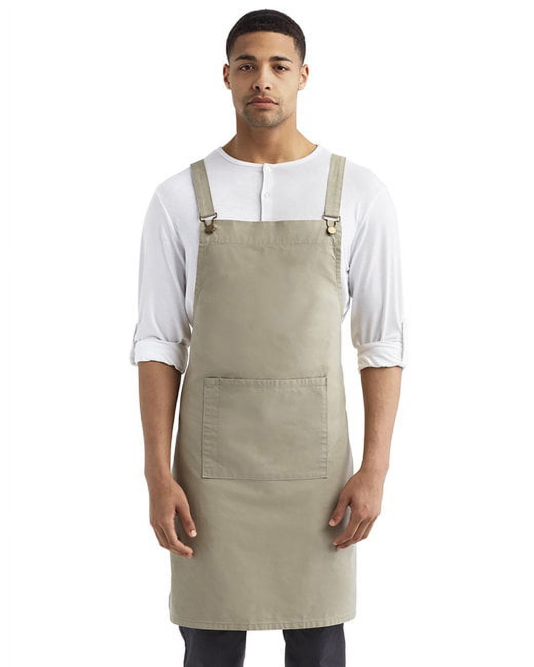 Artisan Collection by Reprime RP129 Cross Back Barista Apron with Pocket-Khaki
