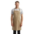 thumbnail image 1 of Artisan Collection by Reprime RP150 Recycled Bib Apron-Khaki, 1 of 3