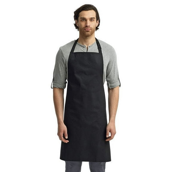 Artisan Collection by Reprime RP150 Recycled Bib Apron-Black