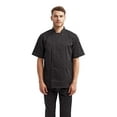 thumbnail image 1 of Artisan Collection by Reprime RP656 Short Sleeve Recycled Chef Coat-Black-S, 1 of 3