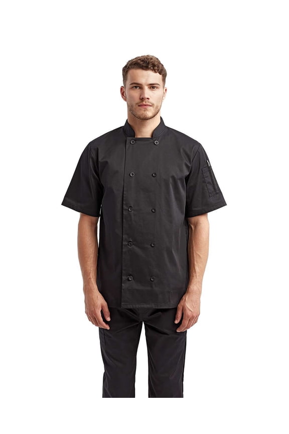 Artisan Collection by Reprime RP656 Unisex Shirt-Sleeve Sustainable Chef's Jacket