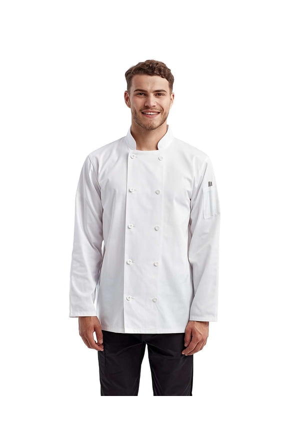 Artisan Collection by Reprime RP657 Unisex Long-Sleeve Sustainable Chef's Jacket