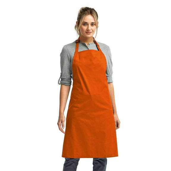 Artisan Collection by Reprime RP150 Recycled Bib Apron-Orange