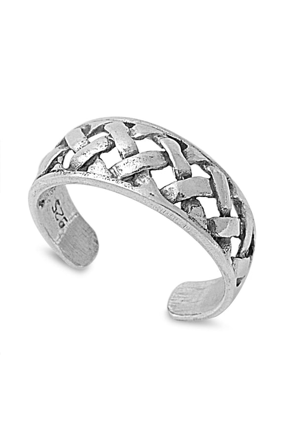 Artisan Craft Knuckle/Toe Ring Sterling Silver