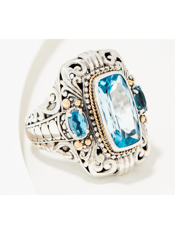 Silver Scrollwork Size 7 Ring