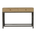 thumbnail image 1 of Artisan Furniture Solid Mango Wood Living Room Metal Base Console Table, 1 of 5