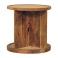 thumbnail image 1 of Artisan Furniture Solid Wood Close-knit Corner End Table, 1 of 9