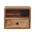 thumbnail image 1 of Artisan Furniture Solid Wood Solis 1-Drawer Oak-ish Wall Mounted Nightstand with 1- drawer, 1 of 11