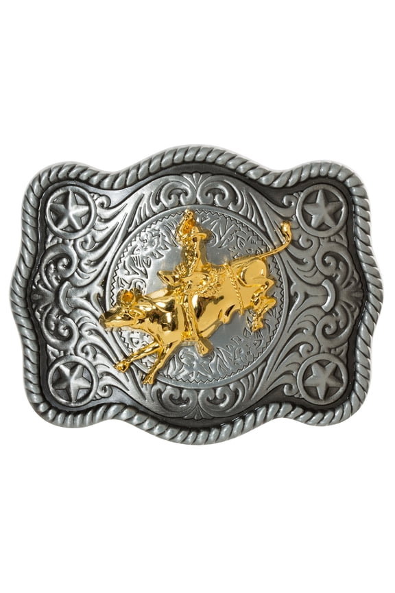 Cowboy Big Belt Buckle Bull Riding Western Bull Rider Rodeo New Texas Bull Rider