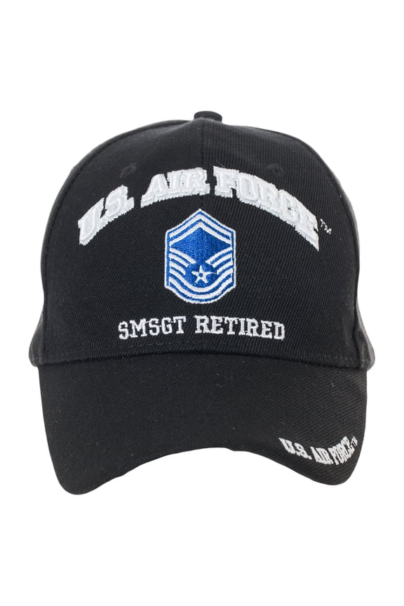 Officially Licensed US Air Force Retired Baseball Cap - Multiple Ranks! Senior Master Sergeant
