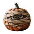 thumbnail image 1 of Artisan Pumpkin Tabletop Decor, Kiln-Fired Handcrafted Figurine for Fall and Halloween Display, 1 of 6