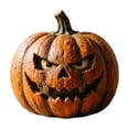thumbnail image 1 of Artisan Pumpkin Tabletop Decor, Kiln-Fired Handcrafted Figurine for Fall and Halloween Display, 1 of 6