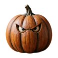 thumbnail image 1 of Artisan Pumpkin Tabletop Decor, Kiln-Fired Handcrafted Figurine for Fall and Halloween Display, 1 of 6