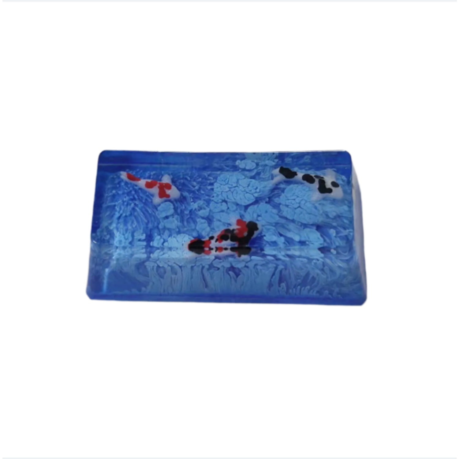 Artisan Resin Keycap, Zen Pond Design 2u Backspace for Mechanical Keyboard, Handcrafted Gift