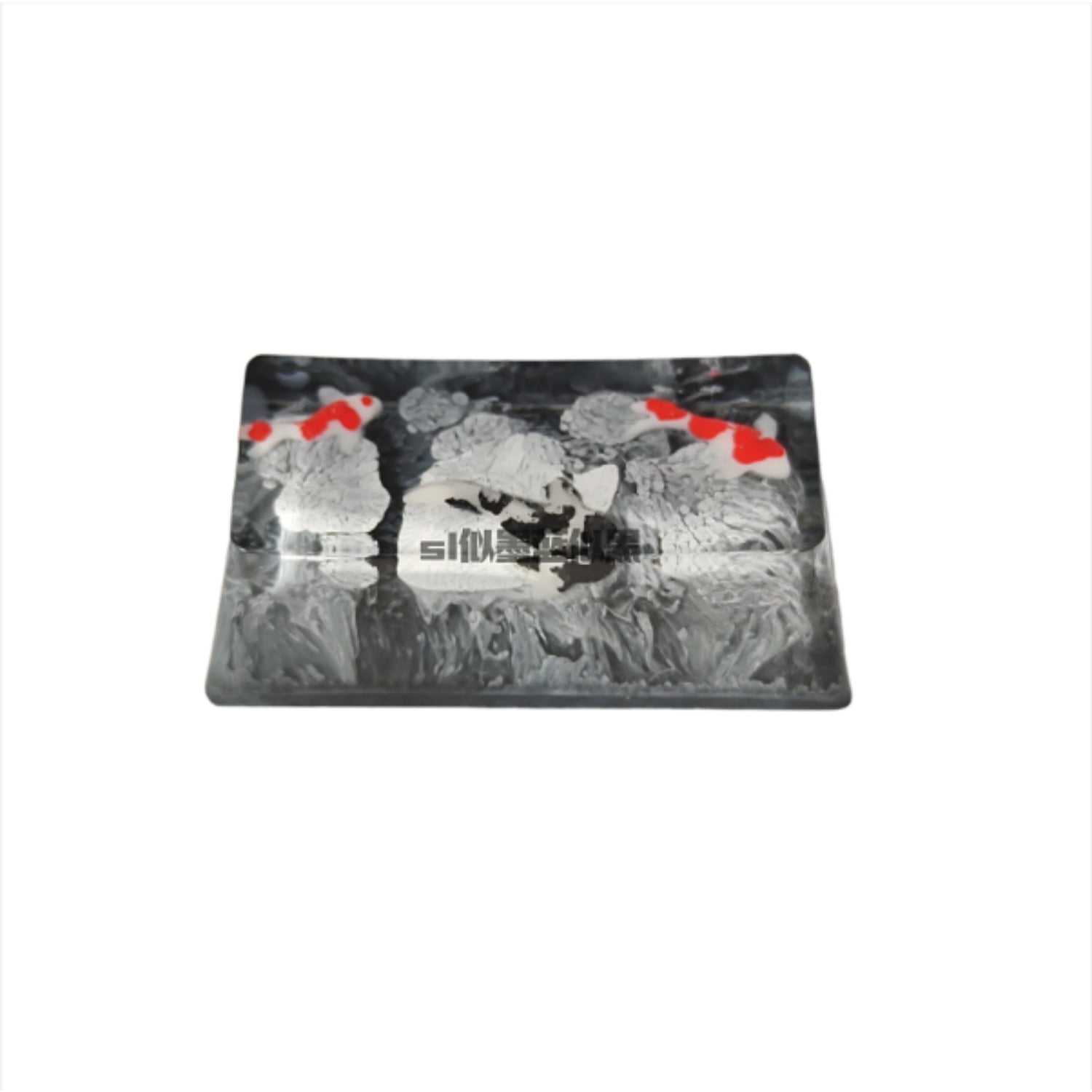 Artisan Resin Keycap, Zen Pond Design 2u Backspace for Mechanical Keyboard, Handcrafted Gift