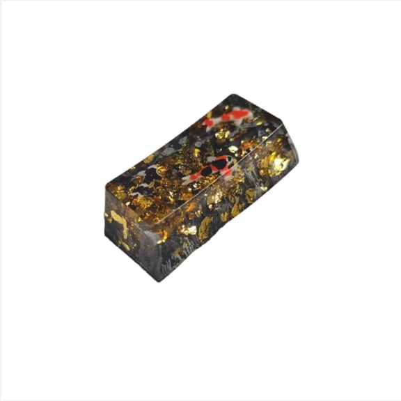 Artisan Resin Keycap, Zen Pond Design 2u Backspace for Mechanical Keyboard, Handcrafted Gift
