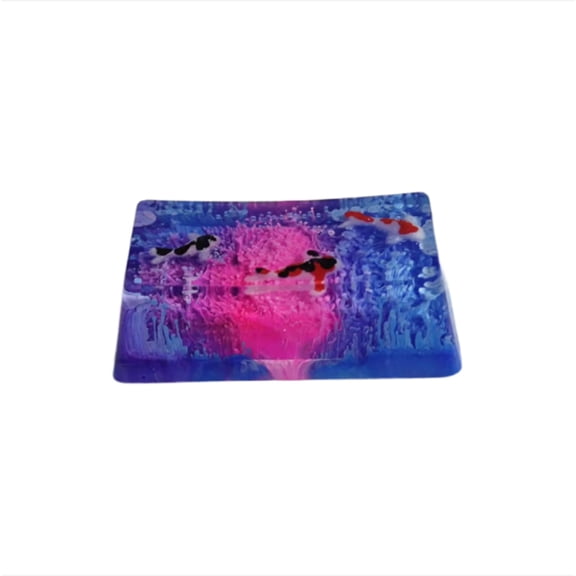 Artisan Resin Keycap, Zen Pond Design 2u Backspace for Mechanical Keyboard, Handcrafted Gift
