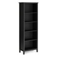 thumbnail image 1 of Simpli Home Artisan SOLID WOOD 72 inch x 26 inch Contemporary 5 Shelf Bookcase in Black, 1 of 9