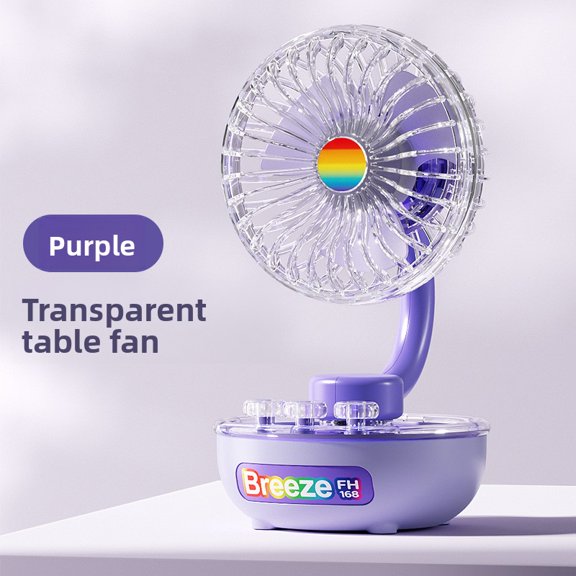 Artisan Series Miniature Handheld Fan with Gift Box, Premium 3D Rainbow Model with Multi-Speed Control, Luxury Desktop Wellness Accessory for Creative Professionals, Elite Edition