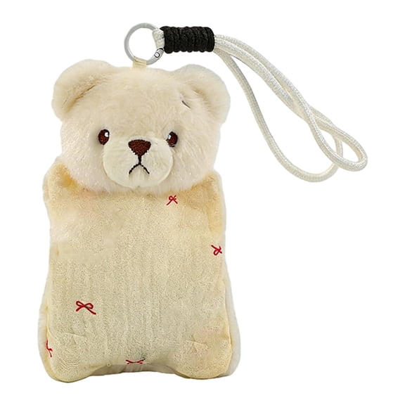 Artisan Soothing Bean Bag Lamb Plush Soft Hand Puppet for Stress Relief Decorative Squeezable Animal Figure Elegant Desktop Companion Display Model 6inch