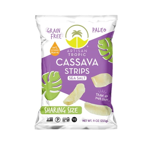 Artisan Tropic Cassava Chip Strips, Sea Salt-16 oz