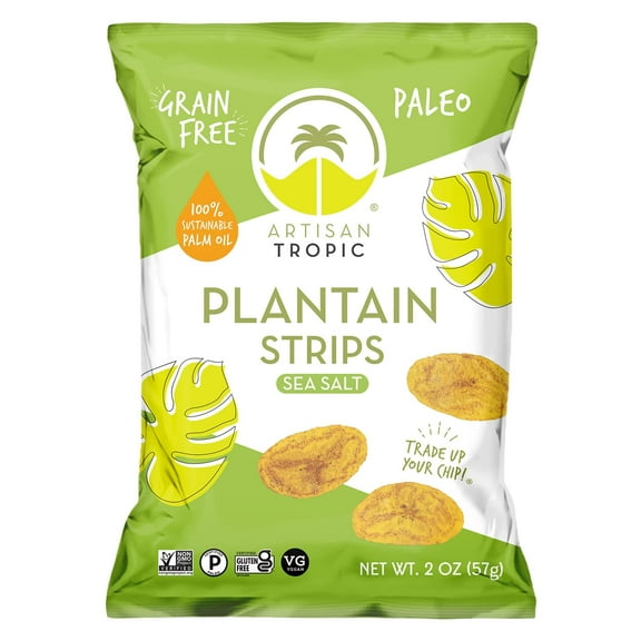 Artisan Tropic Plantain Chips Sea Salt 2 oz (Pack Of 16)