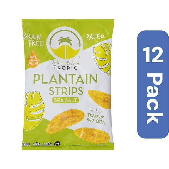 Artisan Tropic Plantain Chips Sea Salt 4.5 oz (Pack Of 12)