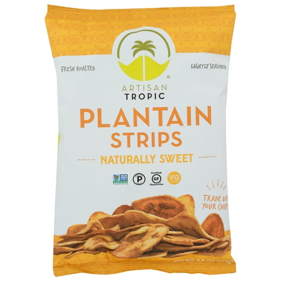Artisan Tropic Plantain Strips Naturally Sweet, 4.5 Oz