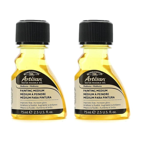 Artisan Water Mixable Mediums oil painting medium, 75 ml (pack of 2)
