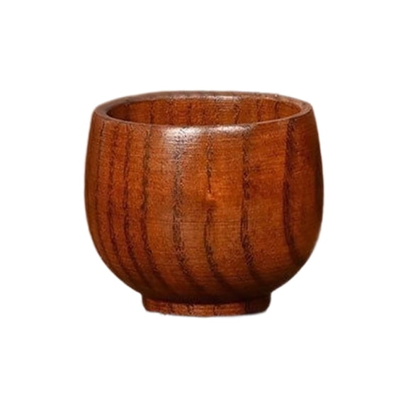 Artisan Wooden Glass Cup, Natural Wood Grain Drinkware for Daily Use, Premium Handcrafted Tumbler Gift for Father Husband, Rustic Kitchen Barware for Special Occasions And Entertaining, A Cup