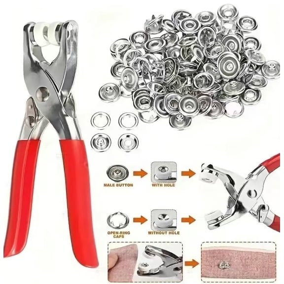 Artisan-grade crimping pliers set (with open end ring and accessories)