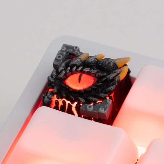 Artisan keycaps - Dragon-Eyed Keycap, Multi-Layer Casting 1U Size, MX Compatible for Mechanical Keyboard