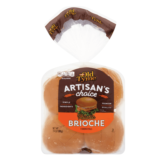 Schmidt Petite Rustic Brioche Rolls, Fresh & Soft 8 Count, 24 oz