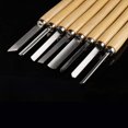 thumbnail image 1 of Artisan's Delight: 8 Pc. High Speed Steel Blades Wood Turning Chisel Set, Portable Storage Solution, Comfortable Grip, And Anti-Rust Coating, Ideal For Crafting And Home Projects, 1 of 8