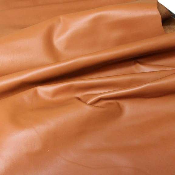 ArtisanCowhides Soft Natural Full Grain Cowhide Nappa Leather for Crafts Projects– Tan Brown 18-20 Sq ft