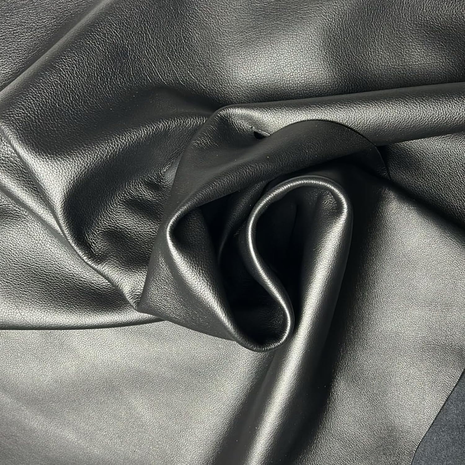 ArtisanCowhides Soft Natural Grain Cowhide Nappa Leather for Crafts – Black 20 Sq ft