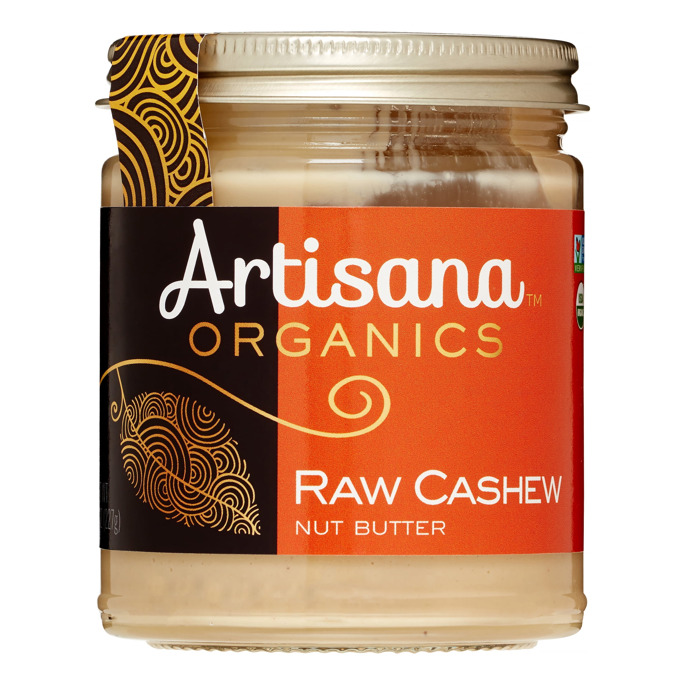 Artisana Organic Raw Cashew Butter, 8 Oz