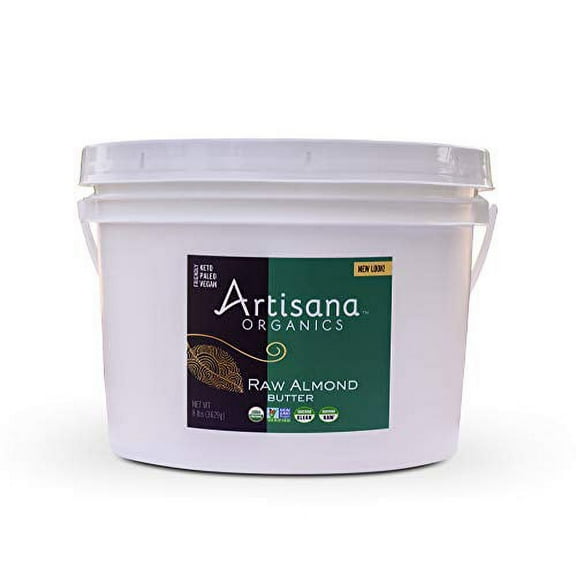 Artisana Organics Non GMO Raw Almond Butter, 8 lbs
