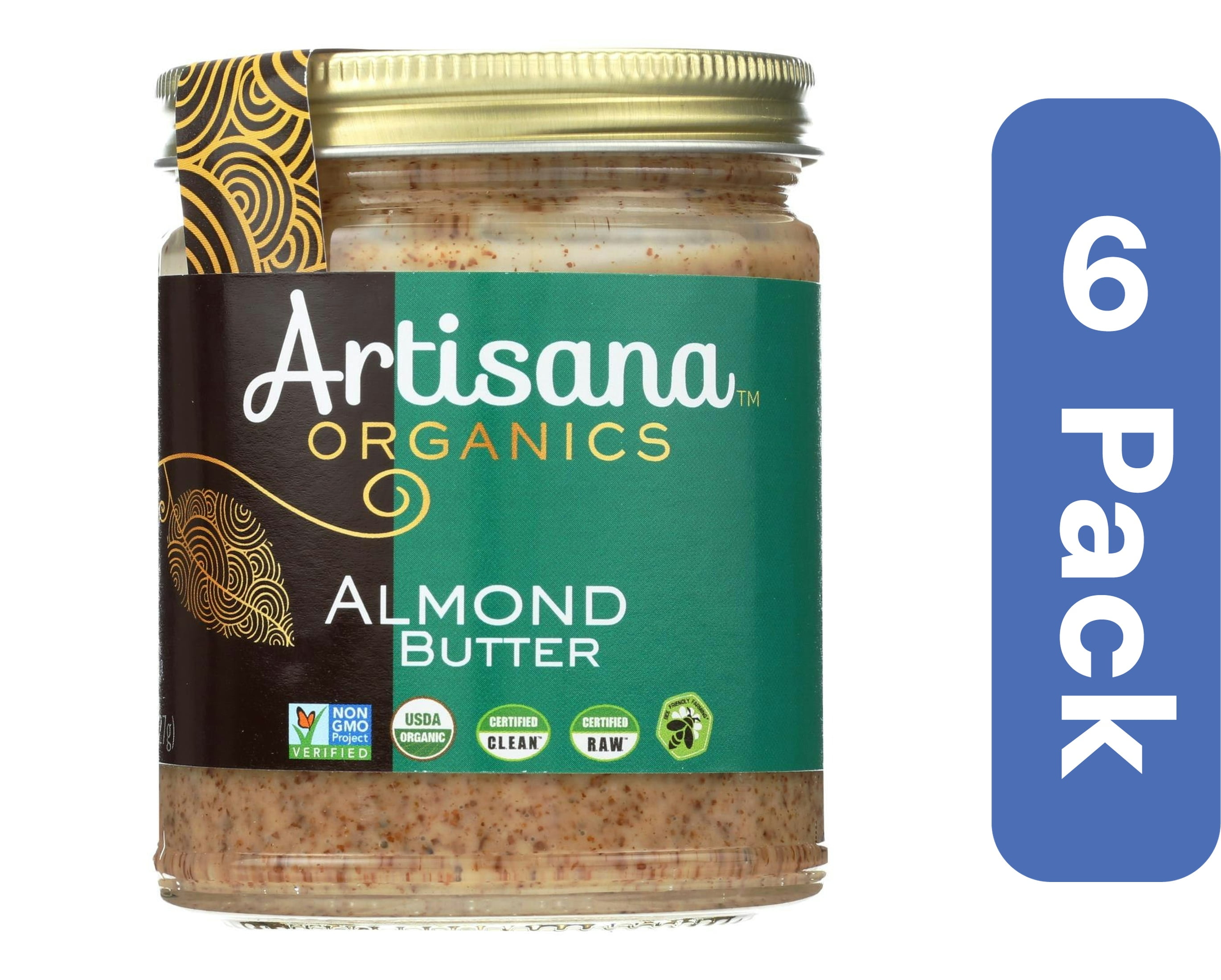 Artisana Raw Almond Butter 8 oz (Pack Of 6)