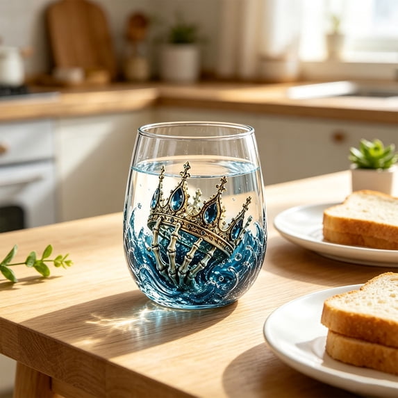 Artisanal Animals Glassware Drinking Glass, Handcrafted Animals Pattern Cup, Unique Glass Mug for Home Bar Gift