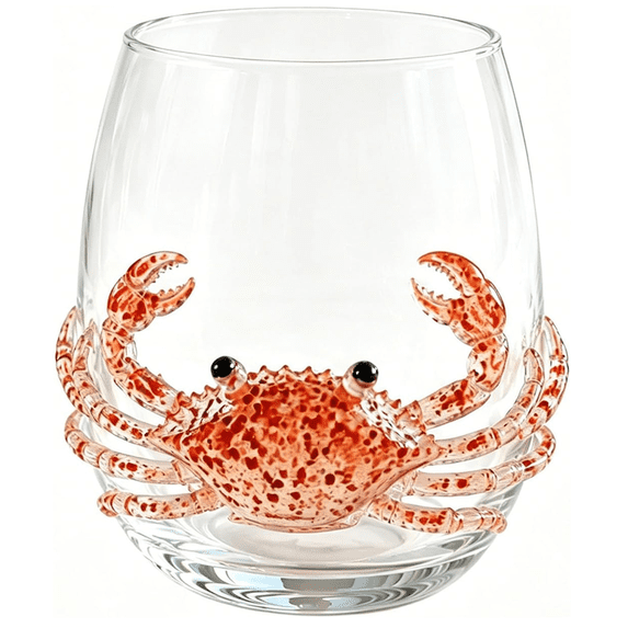 Artisanal Blue Ringed Octopus Coastal Glassware, Novelty Handcrafted Borosilicate Drinking Tumbler, Nautical Home Bar Accessory, Unique Premium Gift For Ocean Marine Life Lovers