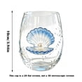 thumbnail image 1 of Artisanal Blue Ringed Octopus Glassware, 2D Octopuses Stemless Wine Glasses, Handcrafted Marine Animal Bar Glass, Coastal Home Decor Gift for Ocean Lovers, 1 of 6